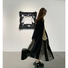 フラワープリントの半身スカート【春用・軽やかで動きやすい・落ち着いた雰囲気】（セットアップ対応）