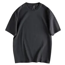 ヴィンテージ風ウォッシュドカラーTシャツ【メンズ・ルーズフィット・半袖・カジュアル】