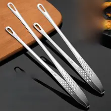 食品用ステンレス製ロングハンドル焼肉用トング【防熱・滑り止め・アウトドア用・ワンタッチ開閉】