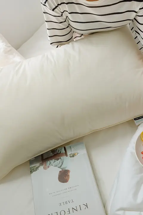 カップル用 抗菌・洗えるファイバー枕【快適な睡眠・家庭用・軽量】