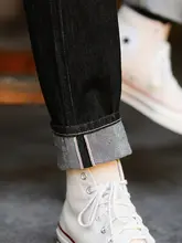 Mbbcar メンズ デニムパンツ【ブラック・ウォッシュ加工・ストレートフィット】