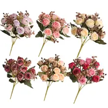 ヴィンテージ風ローズの造花【テーブルデコレーション・インテリア飾り用】
