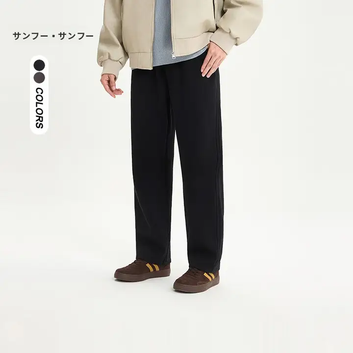 冬用 メンズゴムウエストスウェットパンツ【暖かい裏起毛・カジュアル】