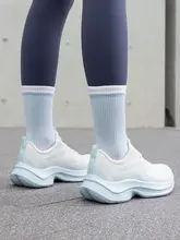 スニーカー レディース ランニングシューズ レザー ボア内蔵 軽量 クッションソール ランニング スポーツ 秋冬「Xtep」