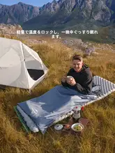 Naturehike 超軽量ポータブル封筒型スリーピングバッグ【シングル・アウトドアキャンプ・二人用にも対応】（セットアップ対応）