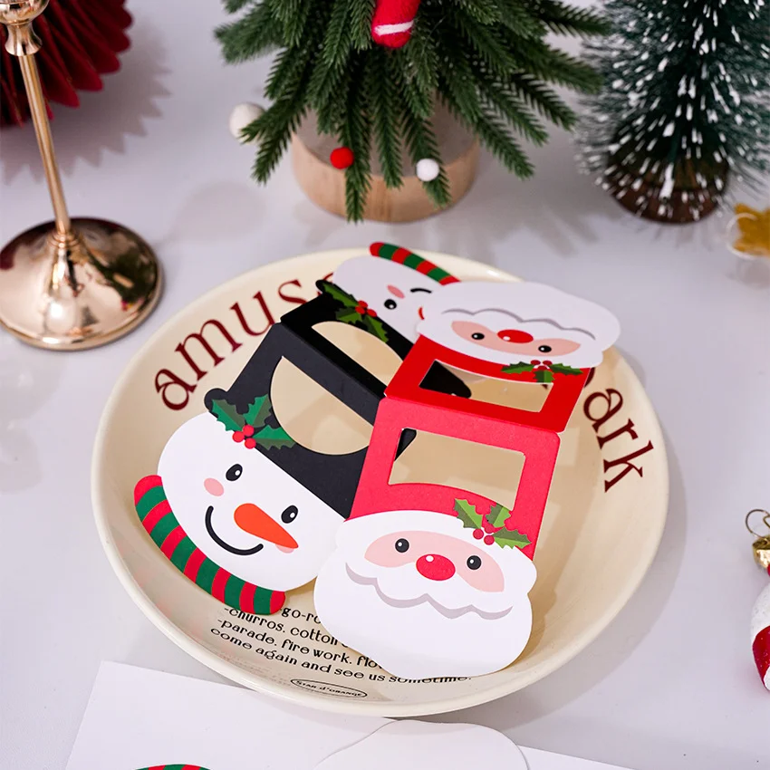 クリスマスデコレーション用紙カード【ギフトやお菓子包装に最適・吊り下げ可能】（セットアップ対応）