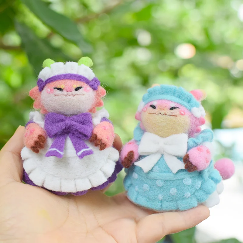 羊毛フェルト製 DIY パンパン龍のぬいぐるみキット【新年用・贈り物に最適】
