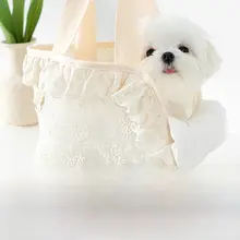 ペット外出用バッグ【小型犬・猫用・通気性・ショルダーバッグスタイル・持ち手付き】