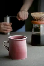 レトロデザイン 陶器製コーヒーカップ【家庭用・オフィス向け・カップル向け】
