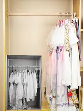 可愛いピンクのリボン付きハンガー【防滑・家庭用・ロリータ風】