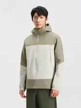 Xtep 防風アウトドアジャケット【メンズ・秋用・軽量・フード付き】