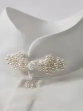 立襟パールボタン米白色の長袖シャツ【男性用・結婚式用・中華風デザイン】