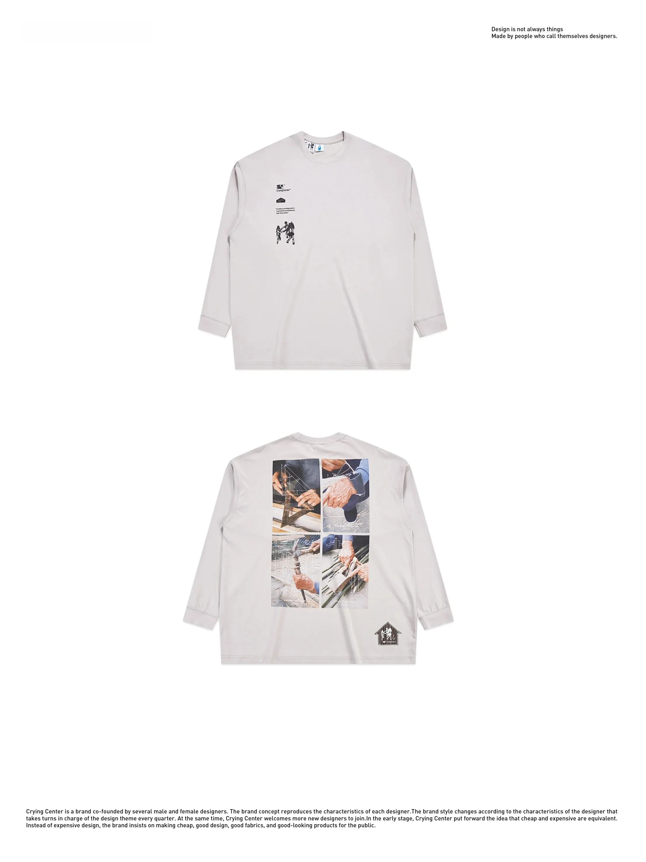 Crying Center x Condition Lab コラボ長袖Tシャツの特徴と実用性を徹底解説