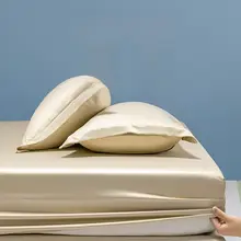 極上の柔らかさの天絲製ベッドカバー【夏用・全包タイプ・防滑・保護カバー】（セットアップ対応）