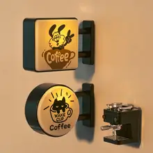 カフェコーナーのクリエイティブな雰囲気灯札【マグネット付き・光る装飾用】