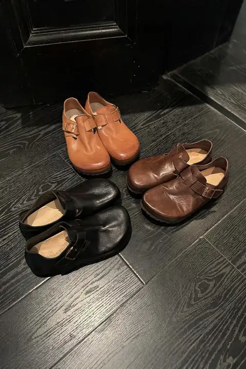 水洗馬革全包ブレッグシューズ【厚底・真皮・カジュアルデザイン】