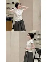 リラクシングショートスリーブTシャツ【夏用・オフショルダー・大きいサイズ・体型カバー】