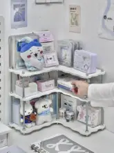 デスク用コーナー収納ラック【学生向け・文房具整理・多層タイプ】