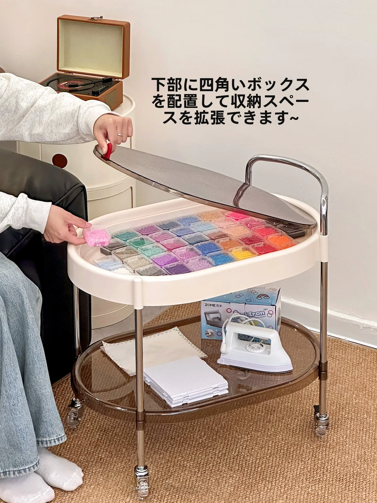 カウンターワゴンとは？多層収納機能を持つ移動式置物架の実用性と設計ポイント