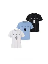 レディース ストライプスポーツTシャツ【夏用・ショートスリーブ・ジャージ風】