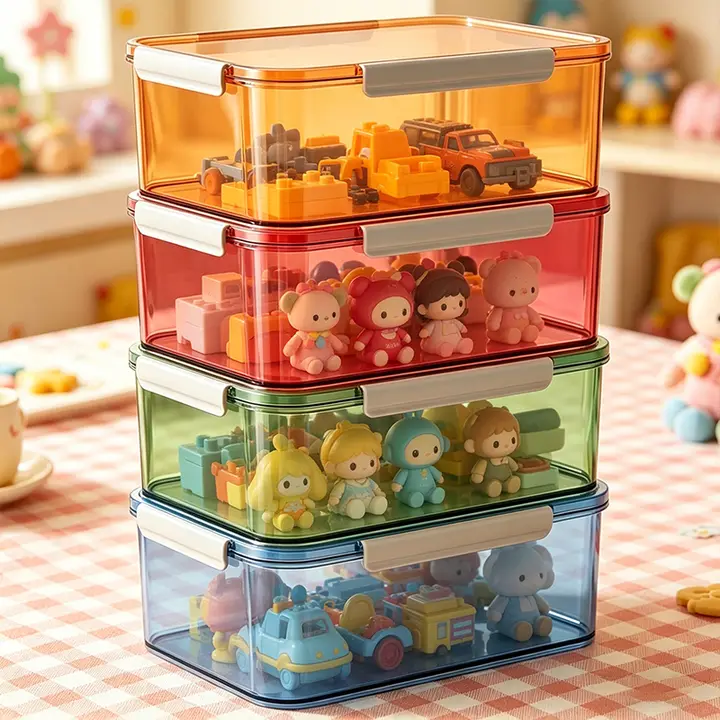 使い勝手の良い収納ボックス【日用品・お菓子・衣類収納用・長方形】