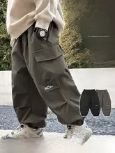 男の子用秋冬工事パンツ【アウトドア用・通気性・長ズボン】（セットアップ対応）