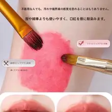 二頭唇ブラシ【伸縮可能・携帯に便利・プロ用・キャップ付き】