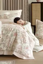 STARZHOME 高品質長綿使用の寝具セット【保温性・抗菌加工・モダン中華スタイル・掛け布団カバー・シーツ付き】（セットアップ対応）