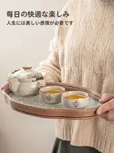 高級黄汝窯手抓壺【中式・蓋付き茶碗・防烫設計】