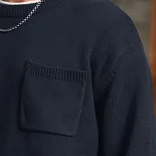 アメリカンヴィンテージ風 メンズニットセーター【冬用・ゆったりシルエット】