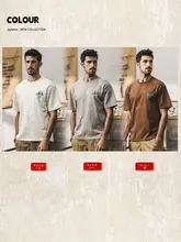 アメリカンヴィンテージ風雲染水洗Tシャツ【半袖・ゆったりシルエット・夏用】