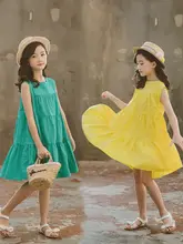 おしゃれな子供用ビーチドレス【夏用・ノースリーブ・プリンセススタイル】（セットアップ対応）