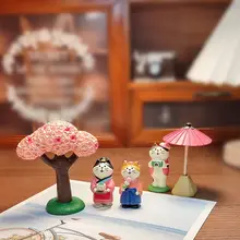 桜の旅 富士山と猫のデスクトップ装飾【かわいいデザイン・ギフトに最適】