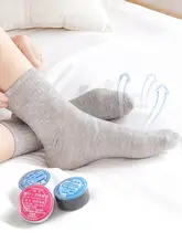 使い捨て圧縮ソックス【男女兼用・旅行用・吸汗透気・携帯便利・中筒タイプ】