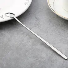 304不錆鋼製のクリエイティブな四角いヘッドロングハンドルコーヒースプーン【韓国風・アイススプーン】
