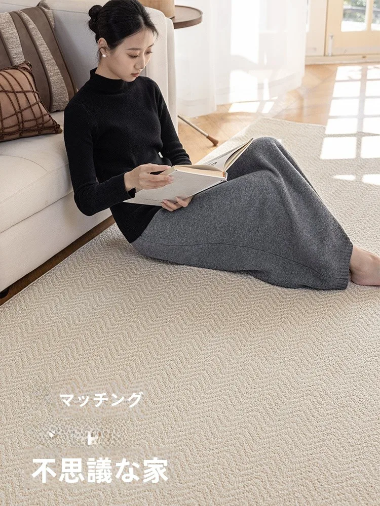 リビング用ラグ：大面積・ナチュラルデザインで家庭の床を保護