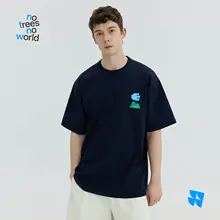 半袖Tシャツ ユニセックス 鳩柄 バードプリント ペア 夏 「warmtrees」