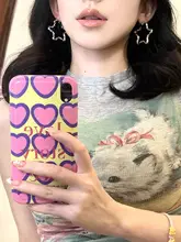 Y2K風 星形デザインのイヤリング【女性用・ハンドメイド・耳飾り】