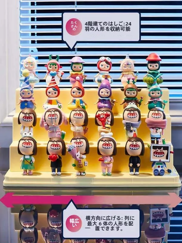 階段式フィギュアディスプレイラック：家庭用収納のホコリ防止設計と実用性の検証