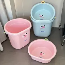 耐久性のあるプラスチック製洗面器【厚手・学生向け・家庭用・吊り下げ可能】