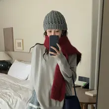 ニットキャップ レディース ウール混 透かし編み 小顔効果 ヴィンテージ 韓流 秋