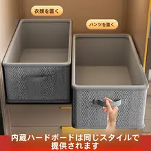 衣服整理用引き出し式仕切りラック【収納力抜群・クローゼット用】（セットアップ対応）