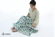 CASTLE GARDEN コットン製 ダブルレイヤー織り ラウンジブランケット【120x80/150・6色展開】
