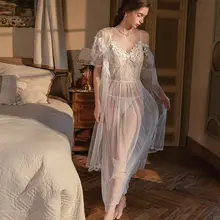 透け感のあるフレンチスタイルのキャミソールワンピース【プリンセス風・夏用・女性用】
