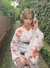 伝統的な和服スタイルの浴衣【フリルキャミソール・花火大会に最適】（セットアップ対応）