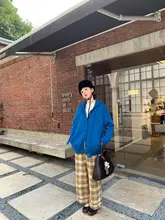 ヴィンテージ風 手編みウールフード付きニットセーター【麻のひも付き・厚手】