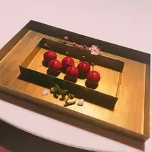 金色のヴィンテージ長方形プレート【新中式・高級レストラン用】