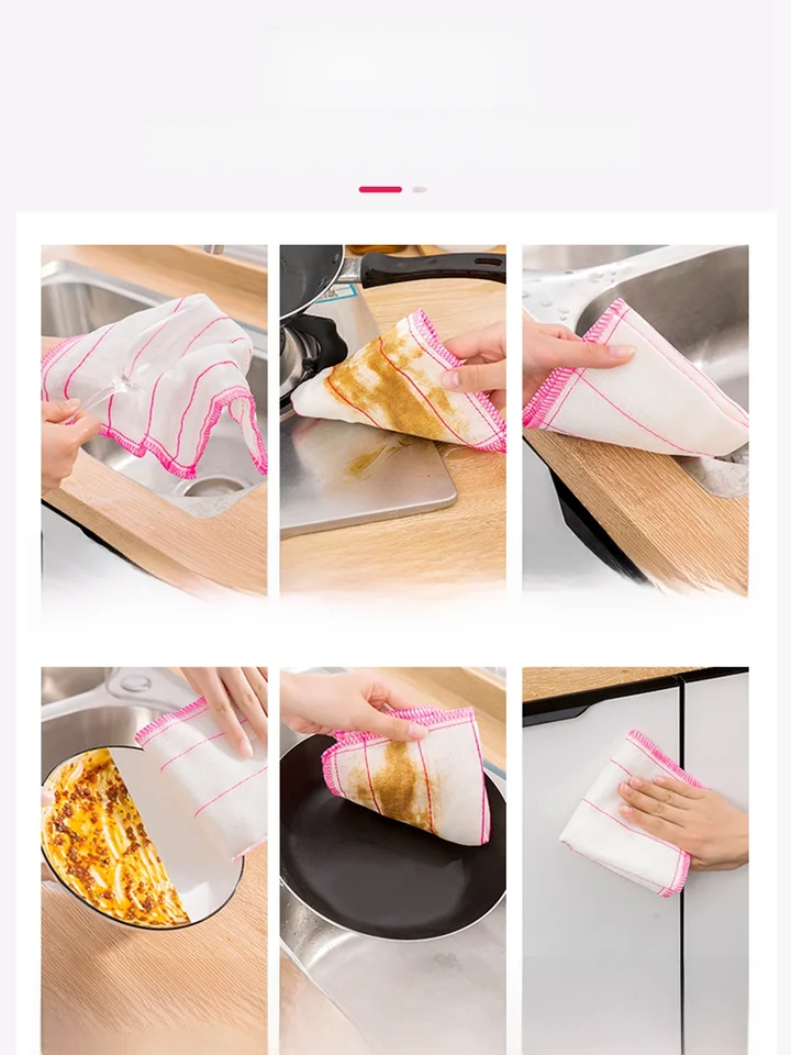 厚手のキッチン用食器拭き布【吸水性抜群・洗いやすい・毛が抜けにくい】