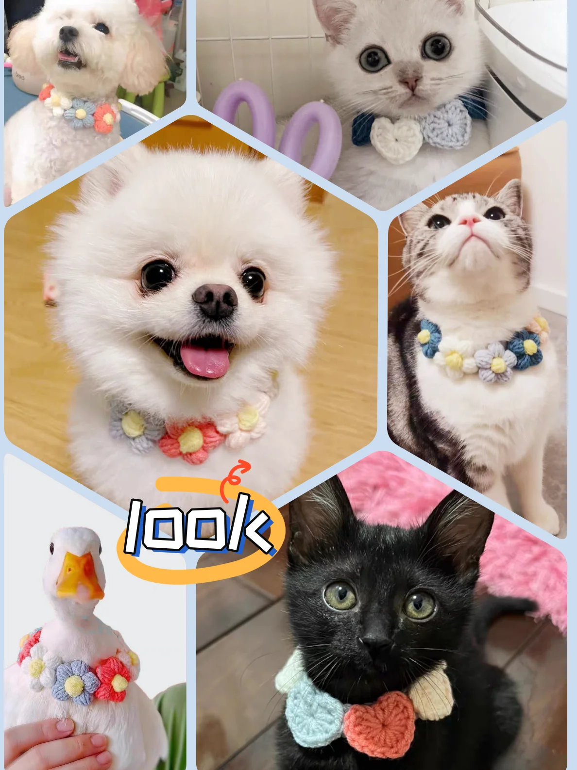 ペット用手作りニットカラー：猫や犬にふさわしいおしゃれなアクセサリー