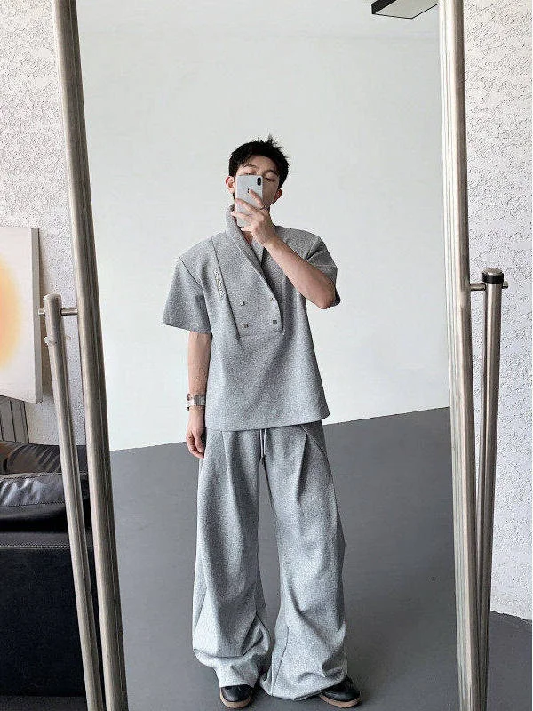 かっこいいシンプルなストリートファッションをどう選ぶ？青果領ポロシャツとワイドパンツのセットが答えになる